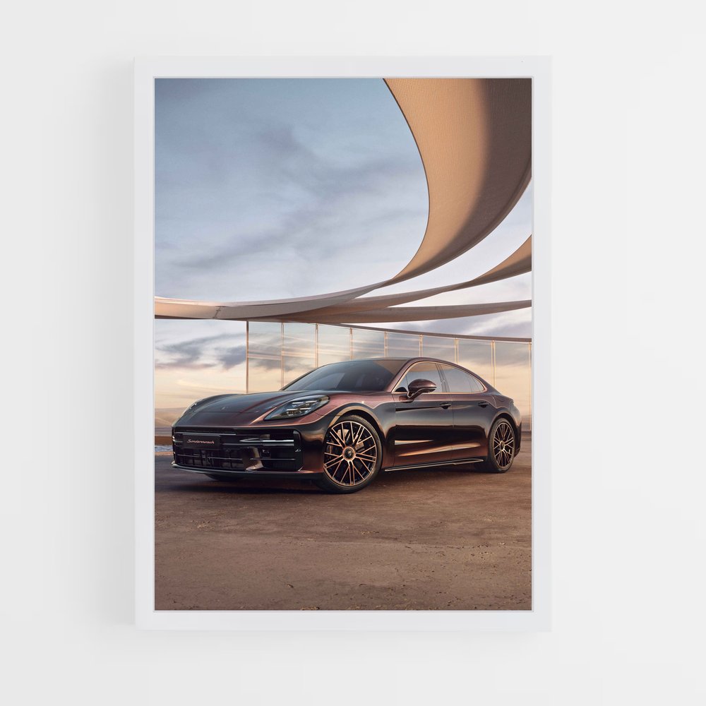 Poster raffiné de la Panamera Turbo S – affiche Porsche (vue 3)